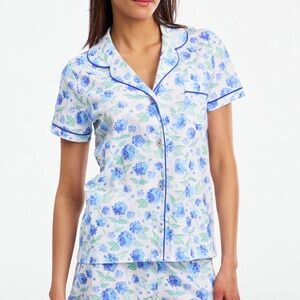 Ditsy Hydrangea Polo Pajamas
